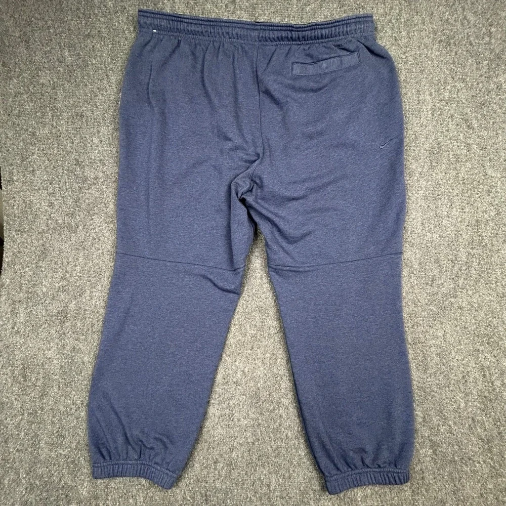 Nike Gym Heritage Sweatpants Mens 2XL Blue Dri-FIT Jogger Fleece Fitness Pants